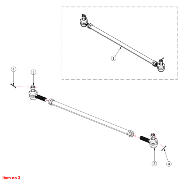 Spurstangenkopf links Captain, Startrac, Antonio Carraro, Usw., – Bild 2