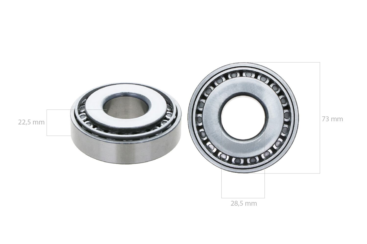 Kegelrollenlager 02872/20 Pionas Captain 273, Startrac 273,