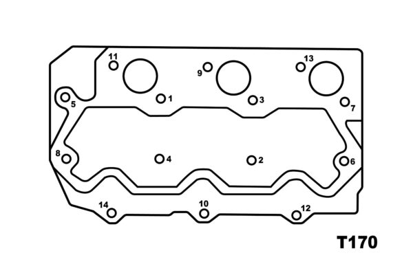 Kopfdichtung Perkins/ Shibaura S753, Perkins 103-10, Caterpillar 3003, – Bild 2