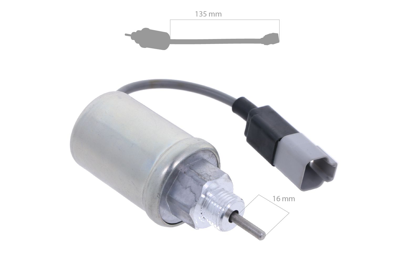Stop Solenoid Mitsubishi S3L3, S3L3L, S4L3, S4L3L, Shibaura N3LD, N4LDI, Perkins, 404, 403