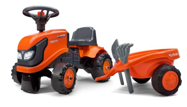 Kubota M4072 Lauftraktor mit Anhänger und Werkzeuge
