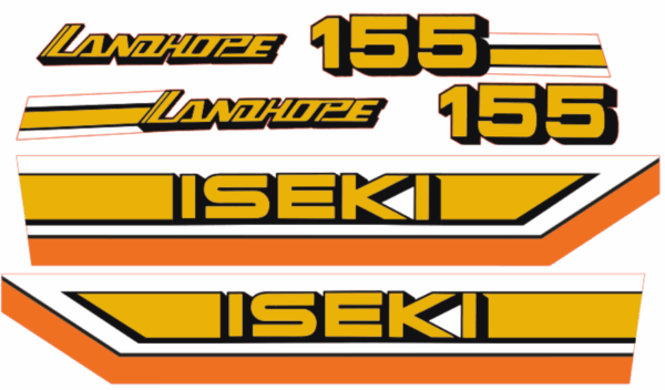Aufklebersatz Motorhaube Iseki Landhope TU155