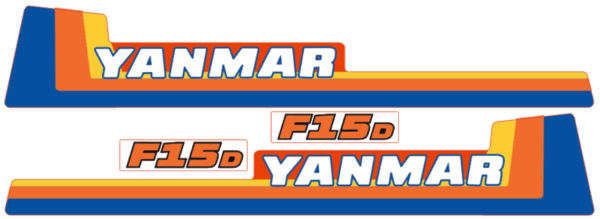 Aufklebersatz Motorhaube Yanmar F15
