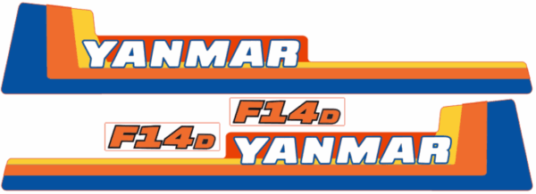 Aufklebersatz Motorhaube Yanmar F14
