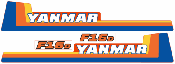 Aufklebersatz Motorhaube Yanmar F16