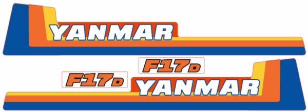 Aufklebersatz Motorhaube Yanmar F17