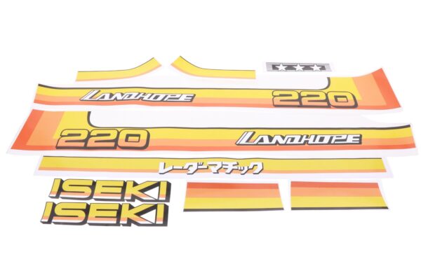 Aufklebersatz Motorhaube Iseki Landhope TU220