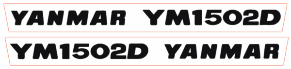 Aufklebersatz Motorhaube Yanmar YM1502