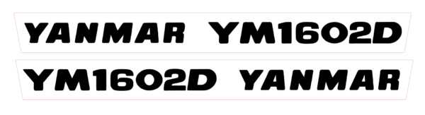 Aufklebersatz Motorhaube Yanmar YM1602
