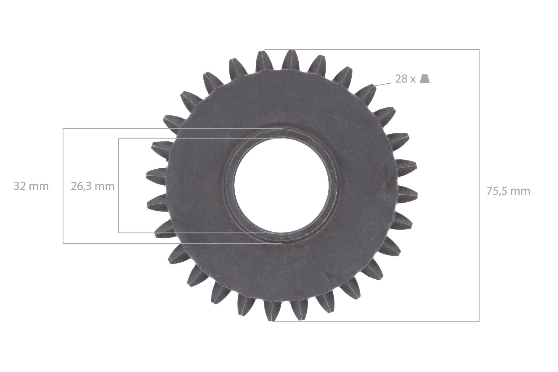 Ritzel für Reverse Iseki TE4270