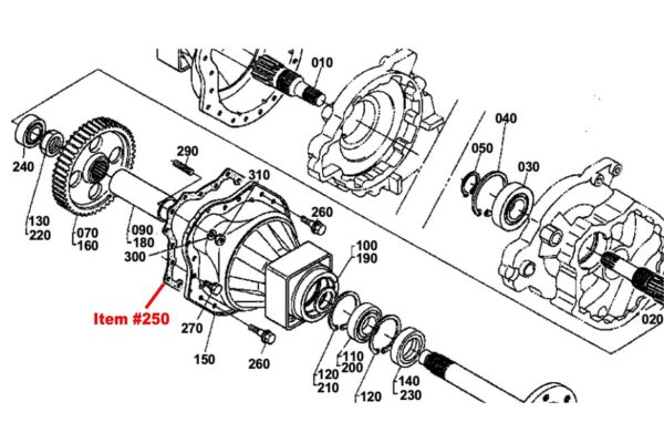 Dichtung Achsantrieb Kubota L245, L2050, L2350, L2500 – Bild 2