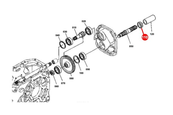 Dichtring Hinterachse 4WD / PTO as Dichtring Kubota L, L1, M-Typen – Bild 6