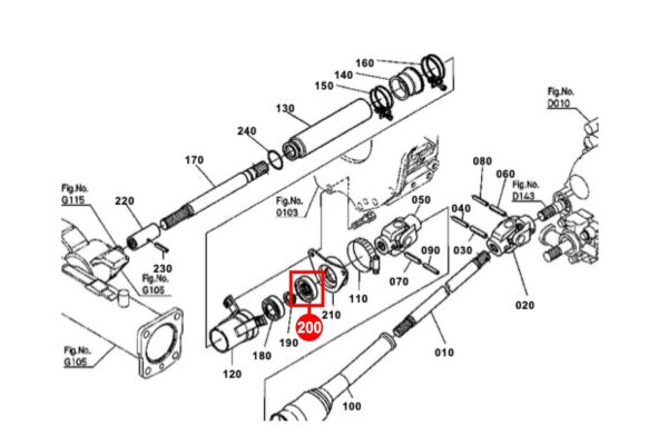 Dichtring 4WD Antriebswelle Kubota B-Typen – Bild 6