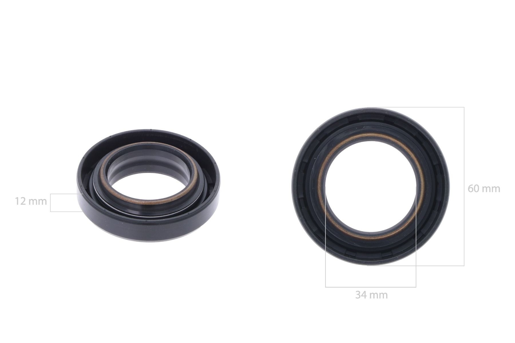 Dichtring mit Stahlinnenhülse für Mittelzapfwelle Iseki TA, TD, TE, TG TK, TLE-TYPES, 5035 Bolens, Massey Ferguson 1165, 1240, 1250, 1260, 1547, 1747,