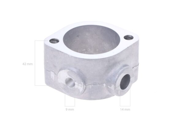Thermostatgehäuse Iseki TU, TX-Types, Cub Cadet, Mitsubishi K3A, K3B, K3C, K3D, K3E, K3F, K3H, K4E, K4M, K4N, Satoh, Case, – Bild 3