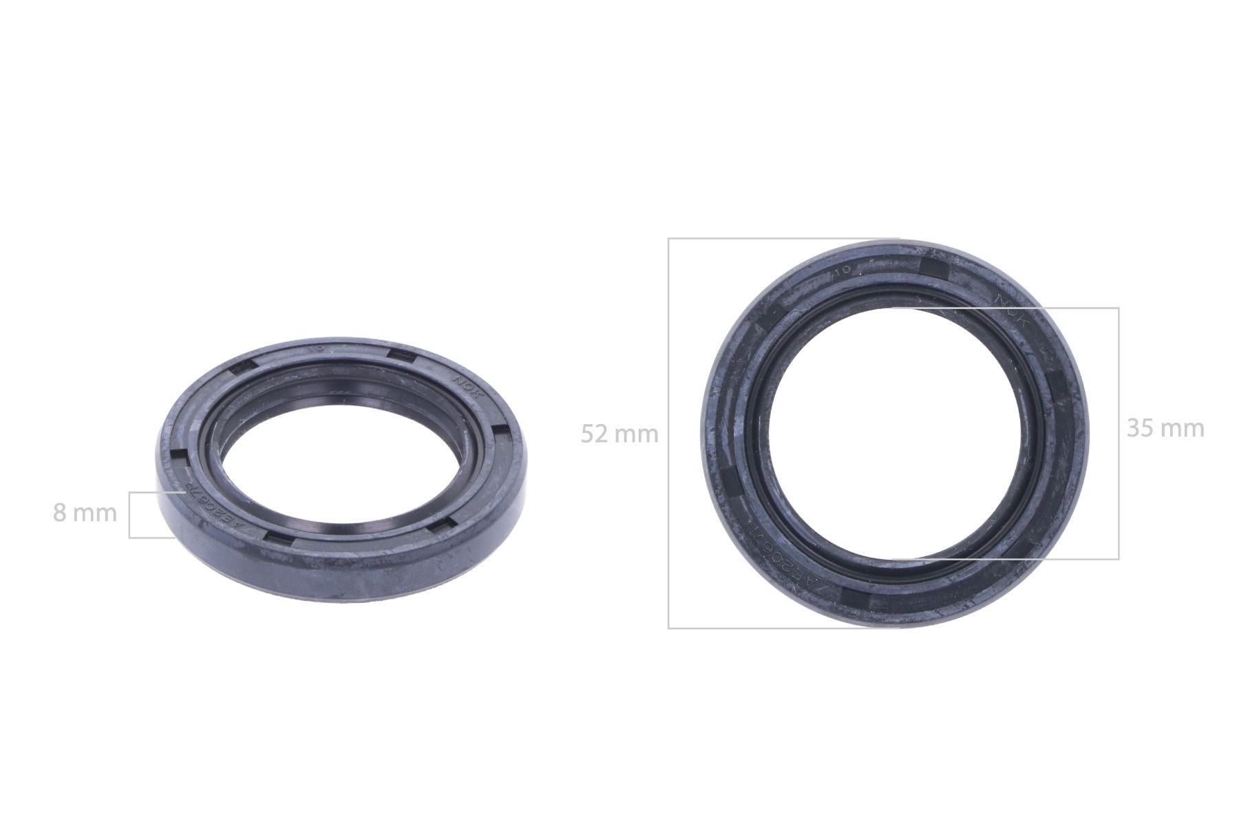 Dichtring Iseki Mähwerk und Mittelzapfwelle Massey Ferguson 1205, 1215, 1225