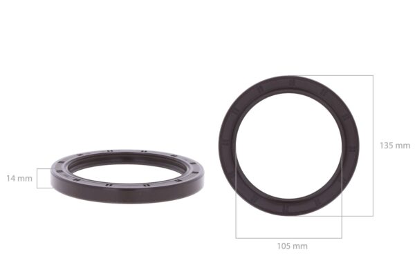 Kurbelwellendichtung (Rückseite) Yanmar 4TNE106, 4TNV106, Marine motoren, Komatsu 4D106, S4D106, – Bild 4