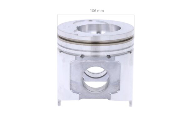 Kolben mit Ringsatz Direkteinspritzung +0.25mm Yanmar 4TNE106T, Komatsu 4D106, – Bild 2