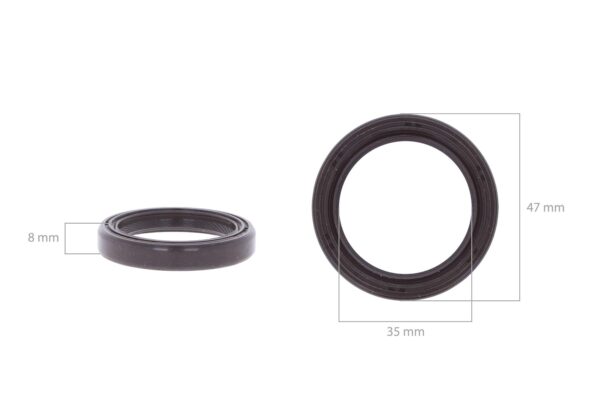 Kurbelwellendichtung (Vorderseite) Kubota D600, D640, D662, D722, D782, D902, Z400, Z402, Z430, Z482, Z602, – Bild 2