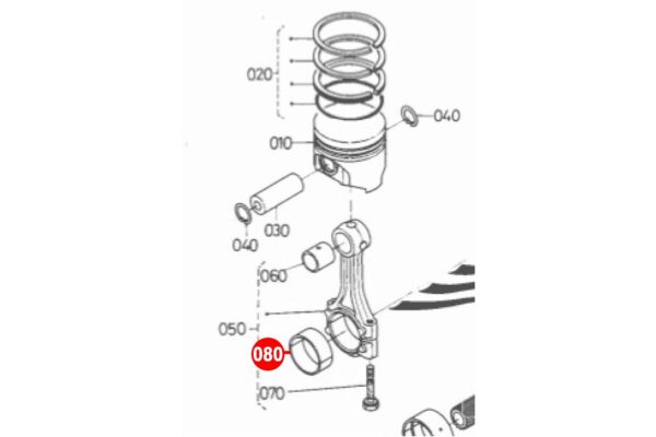 Pleuellagersatz STD Kubota D600, D602, D640, D662, D722, D782, D902, – Bild 2