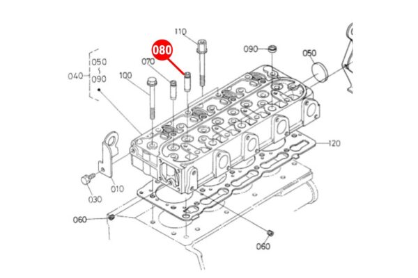 Ventilführung (auslass) Kubota D905, D1105, D1105, E75N, E75NB3, EA300, V3300, – Bild 5
