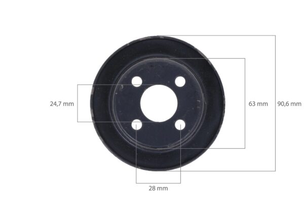Wasserpumpe Pulley Yanmar – Bild 2