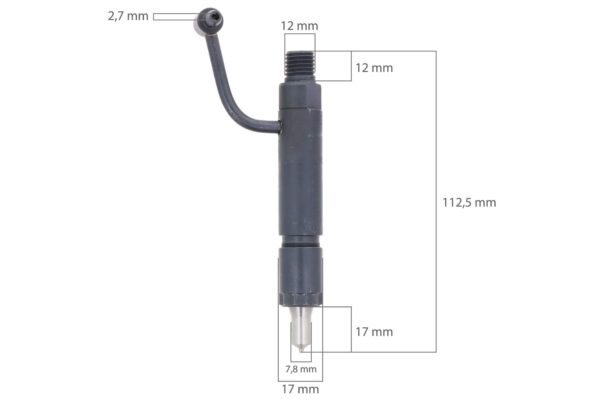 Einspritzventil direkte Injektion Yanmar 3JH, 4JH, 3TNV84, 3TNV88, 4TNV84, 4TNV88, TK486V, Komatsu 3D84E, 3D88E, S3D84, 4D88E, Isuzu 3CD1, 3CE1 – Bild 2
