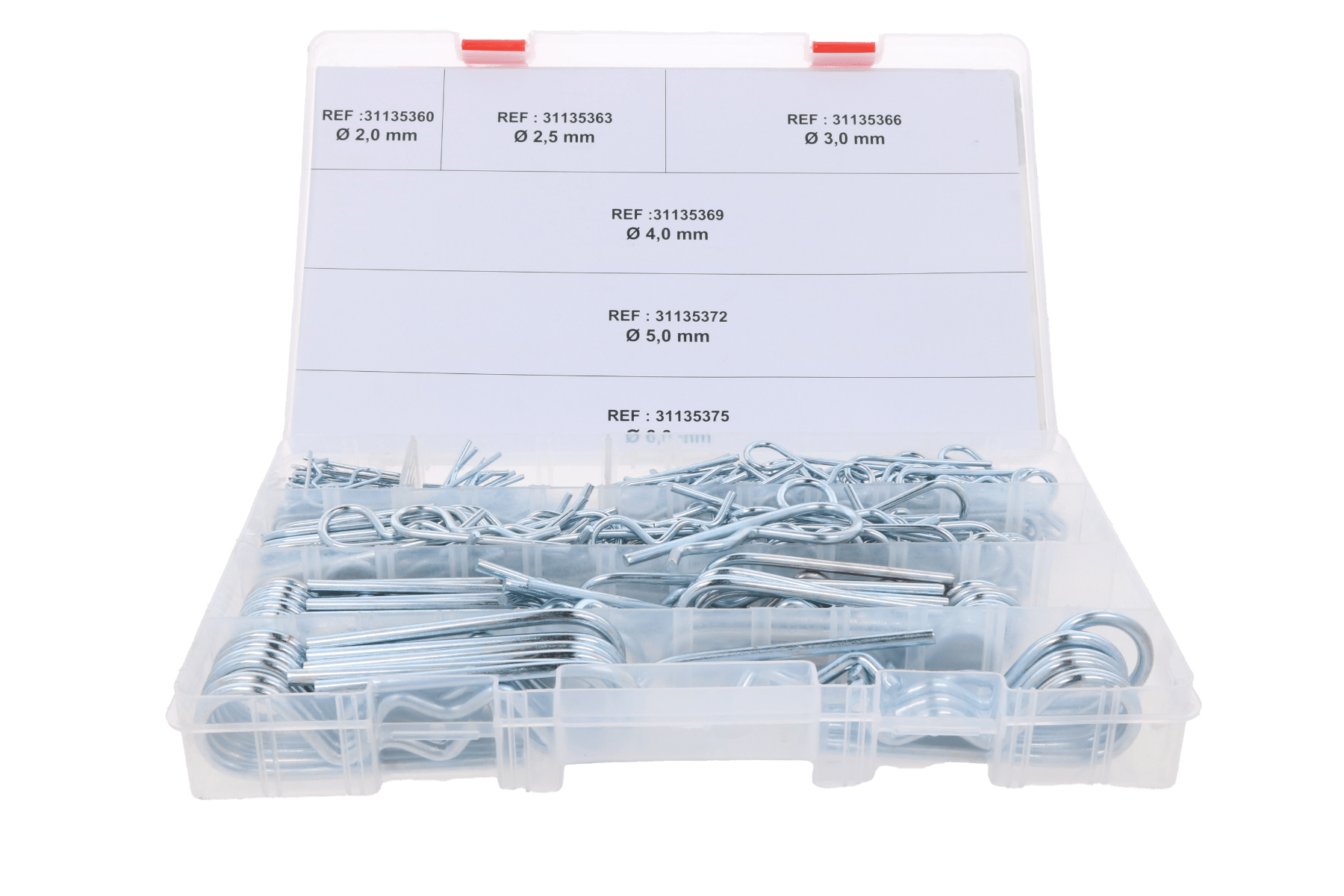 Sortimentskasten 295 R-Clips-Stifte
