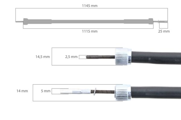 Tachowelle Kubota L-, M-, MX-Types – Bild 2
