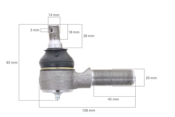 Spurstangenkopf Links Kubota L-, L1-Types – Bild 2
