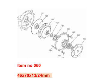 Dichtring Hinterachs 4WD Kubota GL-, L1-, L2-, L-, M-Types