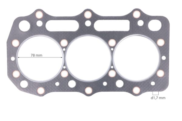 Kopfdichtung Shibaura S773 (L), Perkins 403-11, Caterpillar C1.1, 3011C, Volvo Penta D1-30, Mitsubishi S3L7, – Bild 2