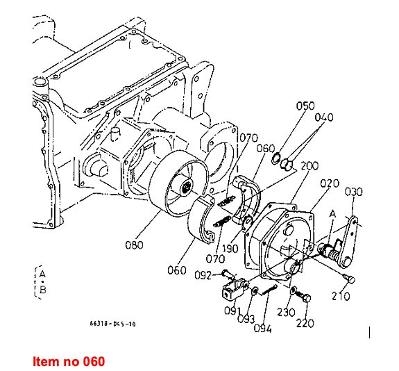 Satz Bremsbacken Kubota B20, B1600, B2150, B8200, B9200
