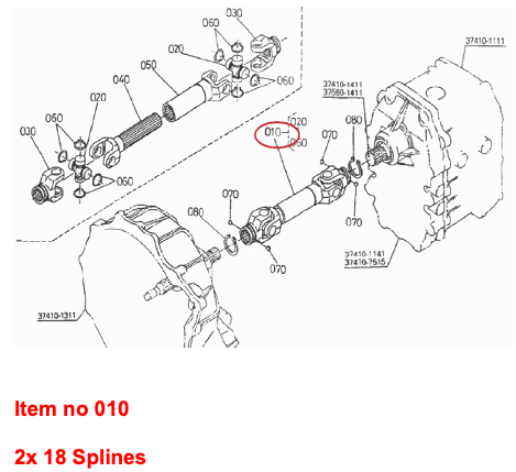 Antriebswelle Kubota X20, X24, GT3, GT5, GT8