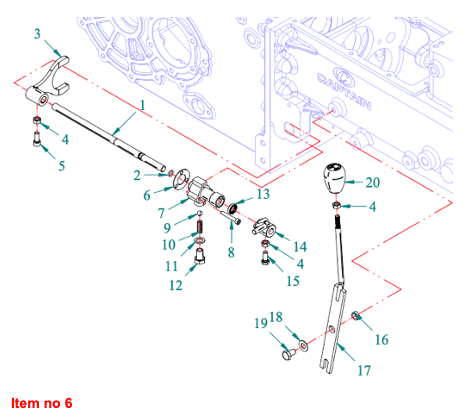 Dichtung 4WD Aktivierung Captain 273, Startrac 273,