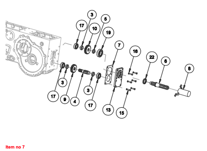 Zapfwellendeckeldichtung Captain, Startrac, Antonio Carraro, Usw.,