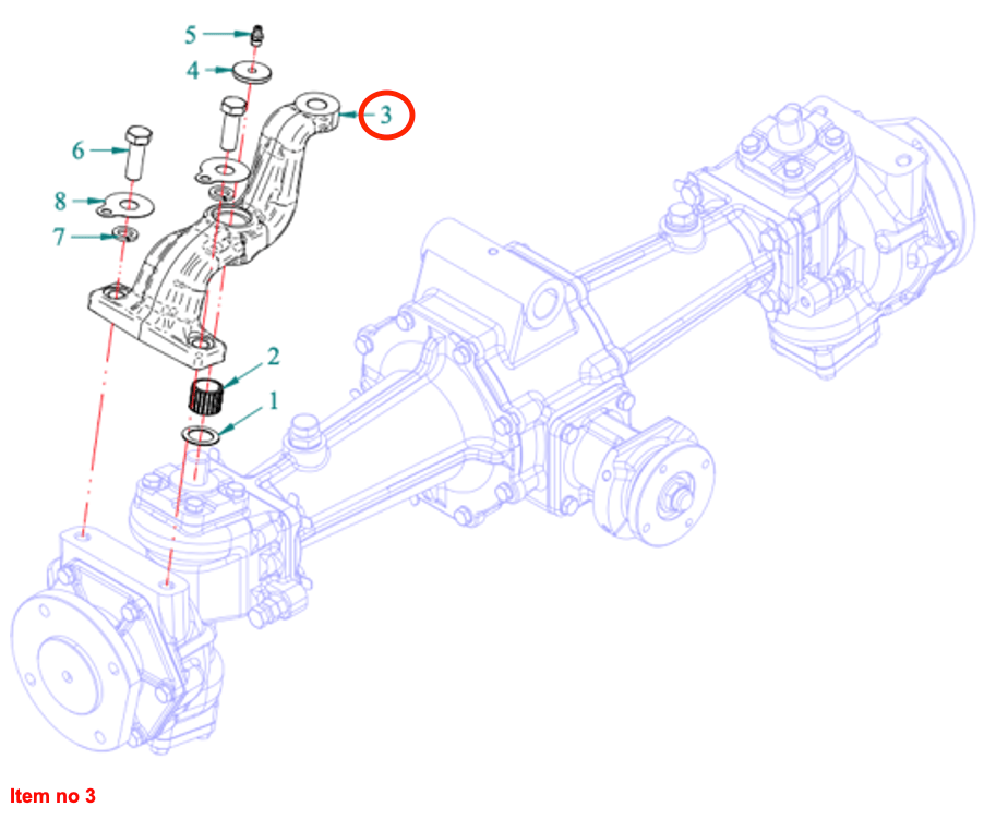 Lenkhebel Links Captain 273, Startrac 273,