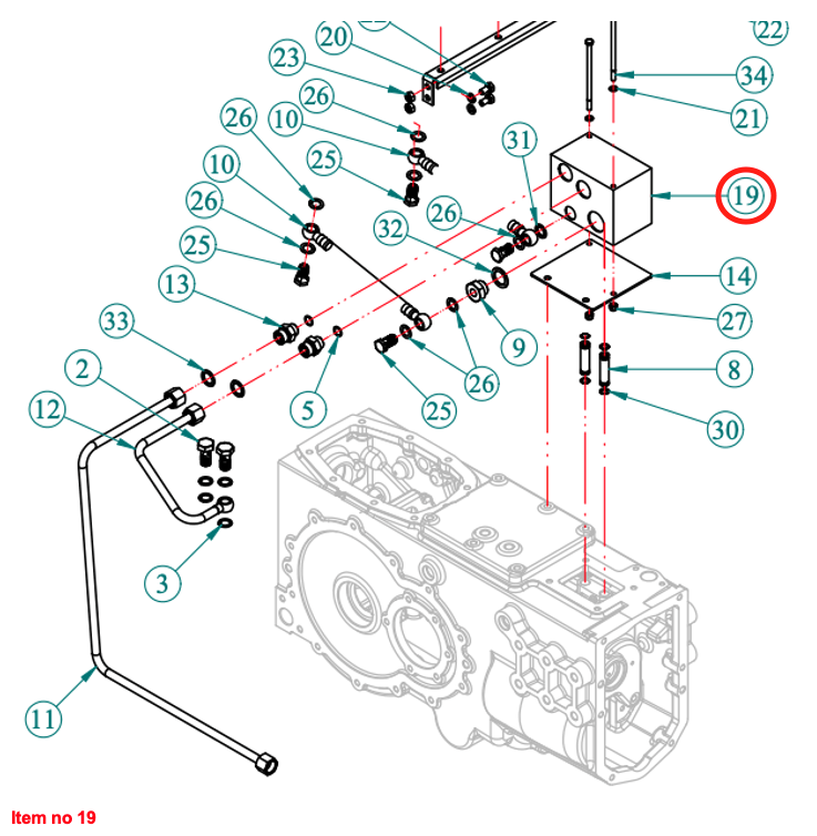 Steuerventil (hydr.) PTO Captain 263H, Startrac 26H, 263H, Antonio Carraro 26H,