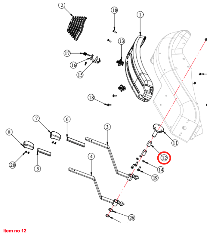 Buchse Ø20 x Ø22 x 30 für Fahrpedal Und Steuerhebel Captain, Startrac, Antonio Carraro, Usw.,