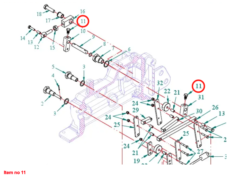 Spezialschraube Hebevorrichtung Captain 273, Startrac 273,