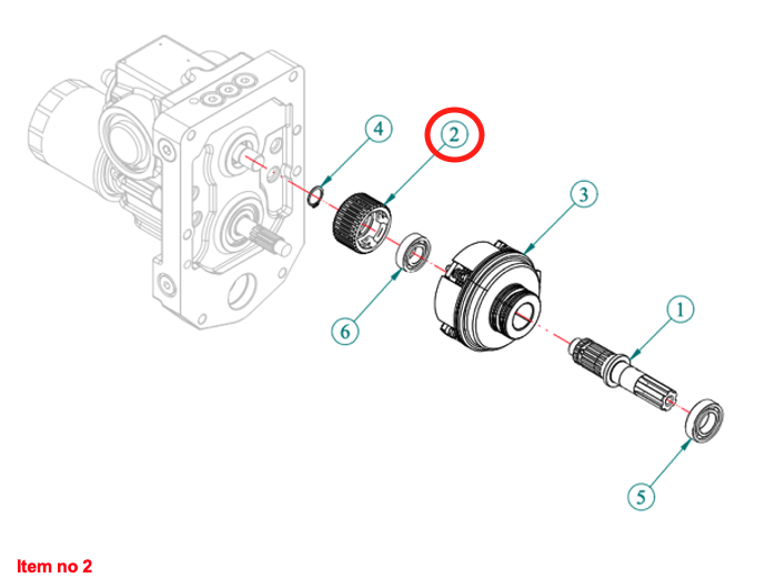 Kupplungsdose PTO Captain 263H, Startrac 26H, 263H, Antonio Carraro 26H,