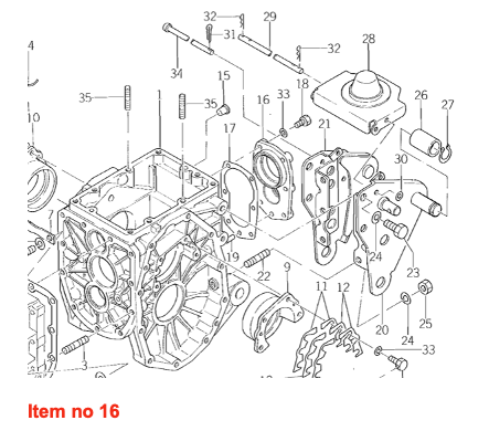 Gehäusedeckel zu Zapfwelle Iseki TU-, TX-types, Bolens G-, H-, TX-types, Massey Ferguson 1120