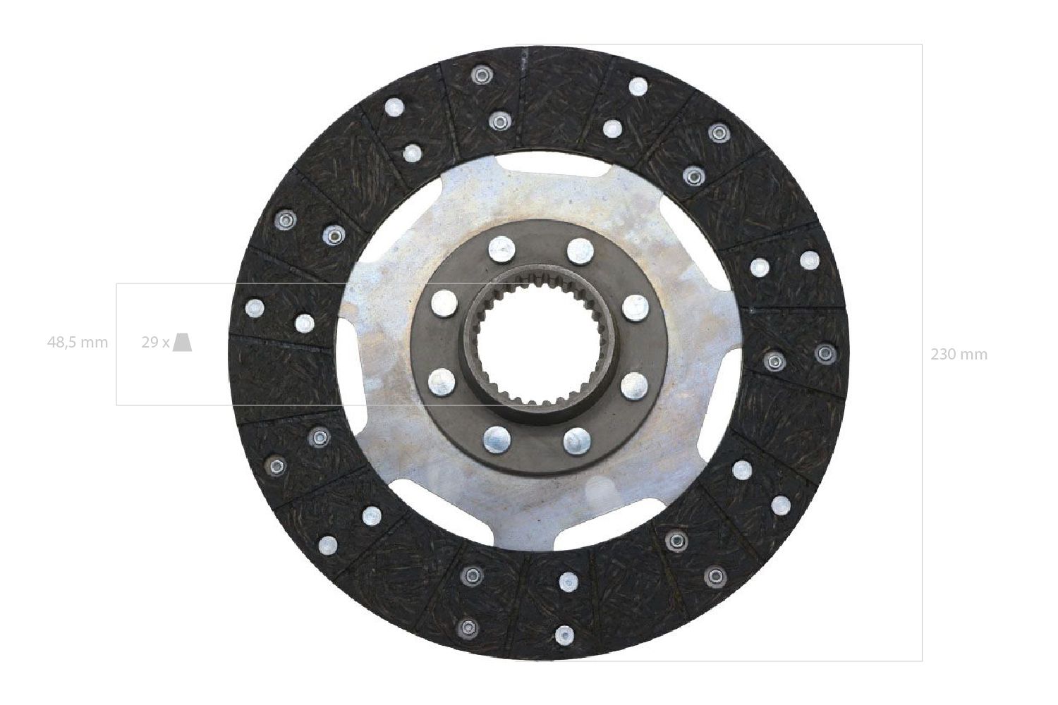 Kupplingsscheibe Ford / New Holland Dexta, Super Dexta