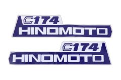 Aufklebersatz Motorhaube Hinomoto C174