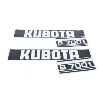 Kubota Aufklebersatz Motorhaube B7001