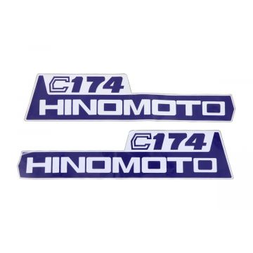Aufklebersatz Motorhaube Hinomoto C174
