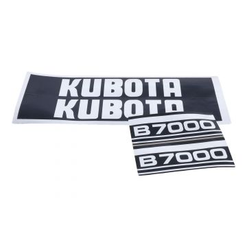 Kubota Aufklebersatz Motorhaube B7000