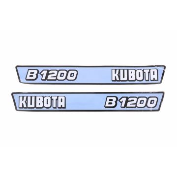 Aufklebersatz Motorhaube Kubota B1200