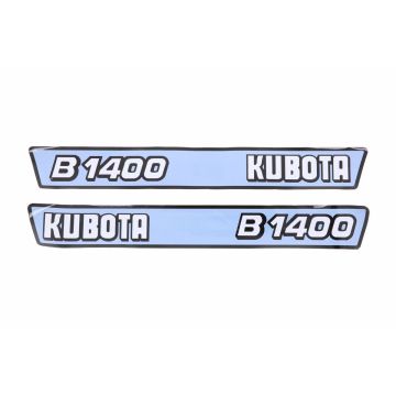 Aufklebersatz Motorhaube Kubota B1400