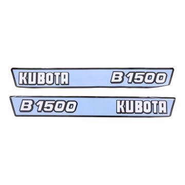 Aufklebersatz Motorhaube Kubota B1500